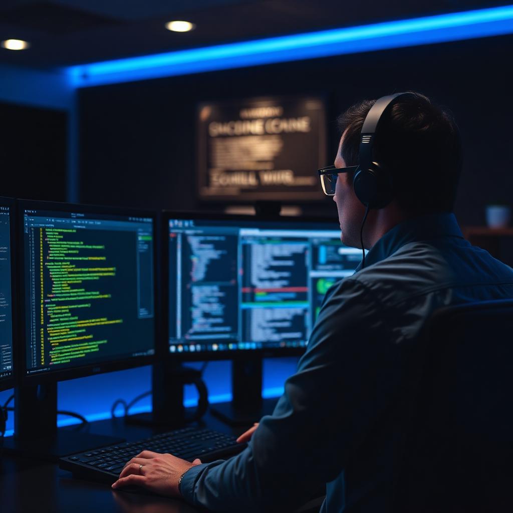AI engineer at work